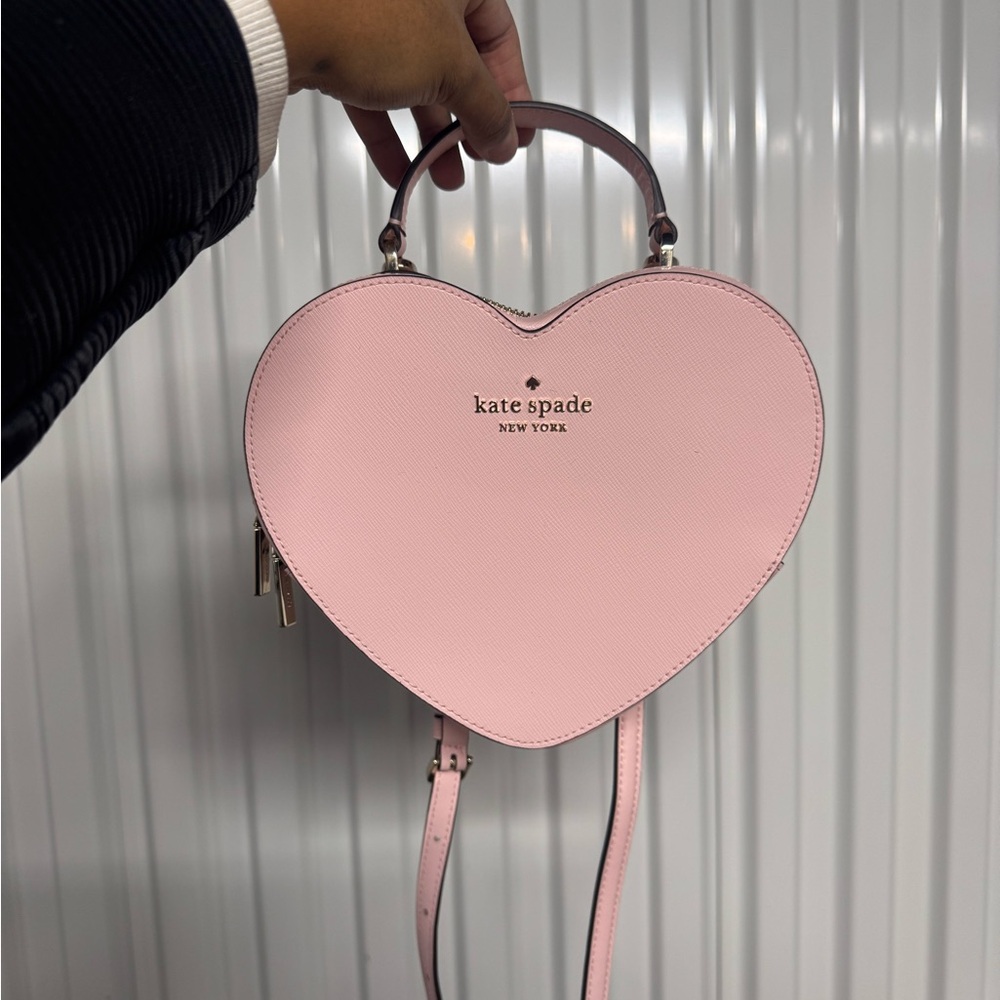 Kate Spade Pink Heart-Shaped Crossbody Bag